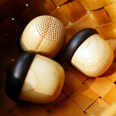 Wooden Nut Shape Portable Bluetooth Speaker