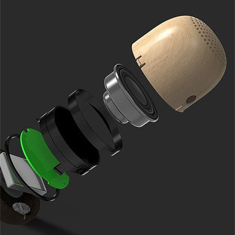 Wooden Nut Shape Portable Bluetooth Speaker
